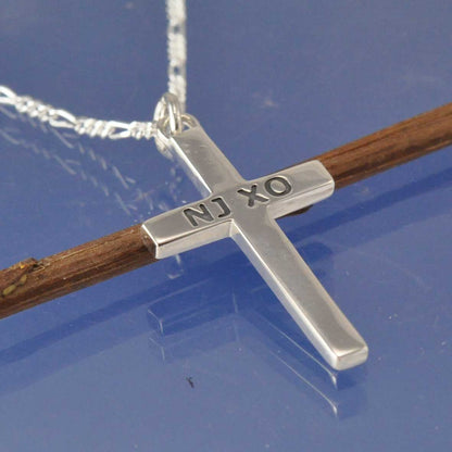Cremation Ashes Necklace Cross Pendant by Chris Parry Jewellery