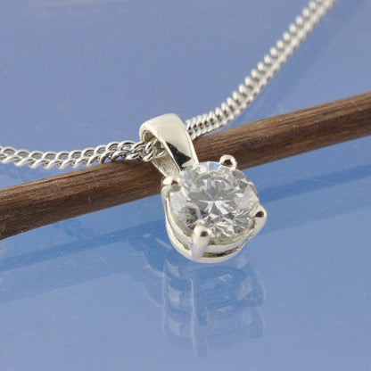 Diamond Cremation Ashes Necklace Pendant by Chris Parry Jewellery