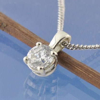 Diamond Cremation Ashes Necklace Pendant by Chris Parry Jewellery