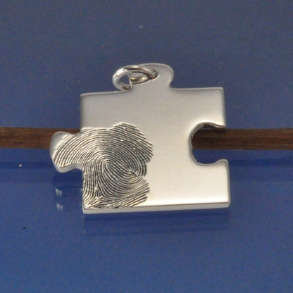 Fingerprint Necklace - Puzzle Pendant by Chris Parry Jewellery