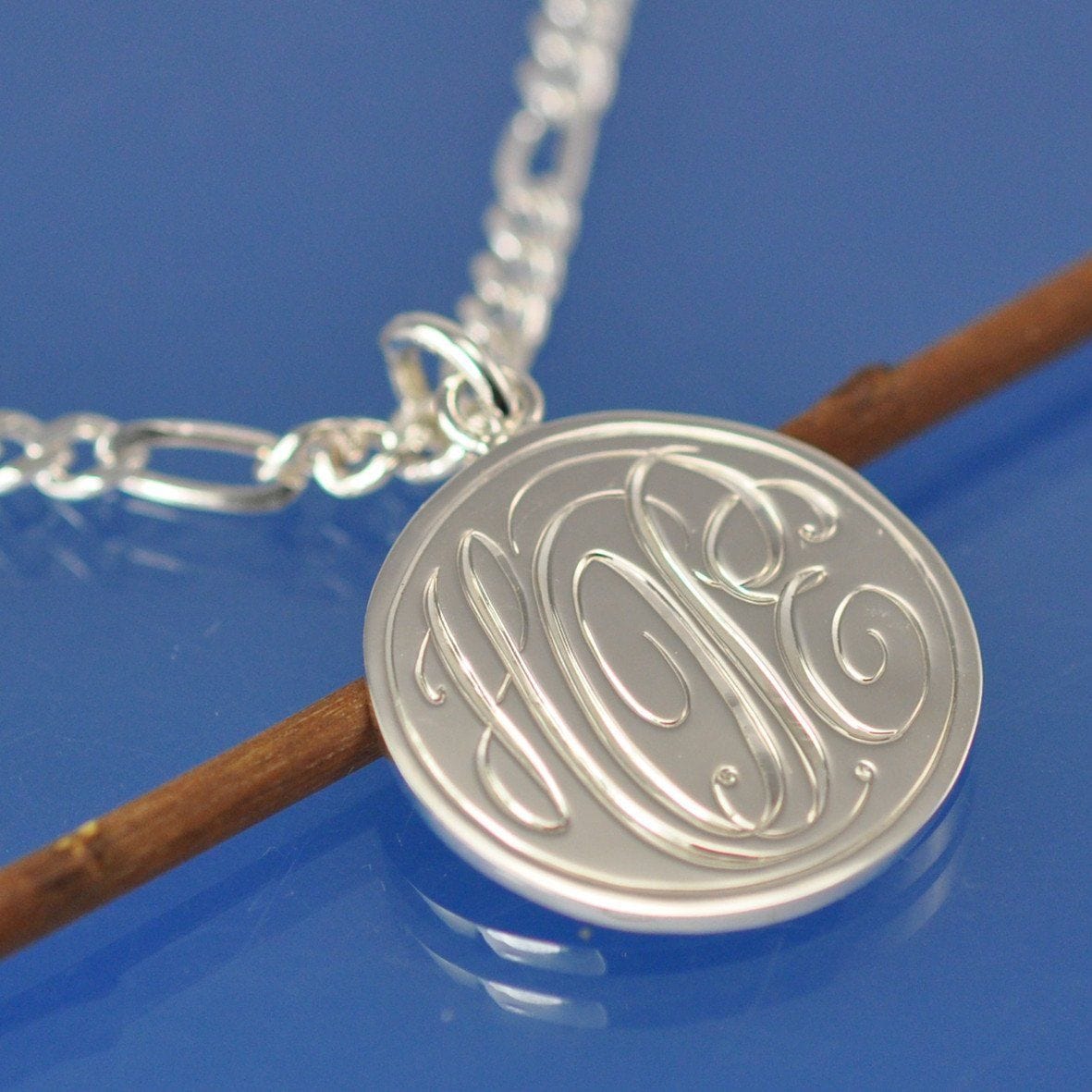 Personalised Cryptic Monogram Pendant Pendant by Chris Parry Jewellery