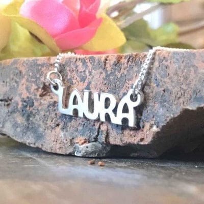 Personalised Name Necklace Pendant by Chris Parry Jewellery