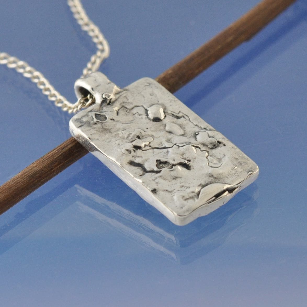 Rustic Cremated Ashes Dog Tag With Love Heart Pendant by Chris Parry Jewellery