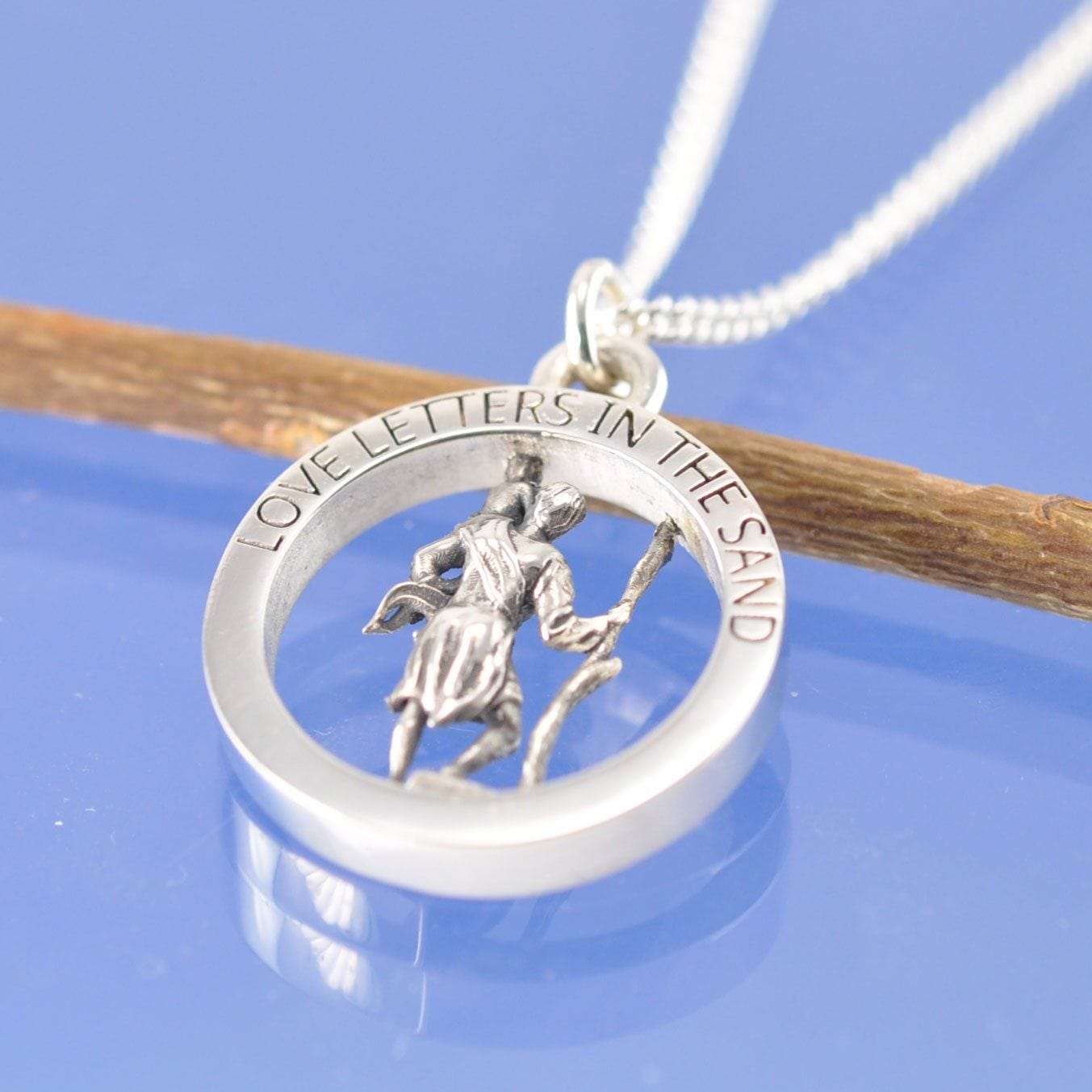 St Christopher Cremation Ash Necklace Pendant by Chris Parry Jewellery