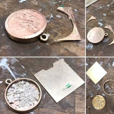 St Christopher Necklace - Convert Your Necklace Into A Cremation Ash Necklace Pendant by Chris Parry Jewellery