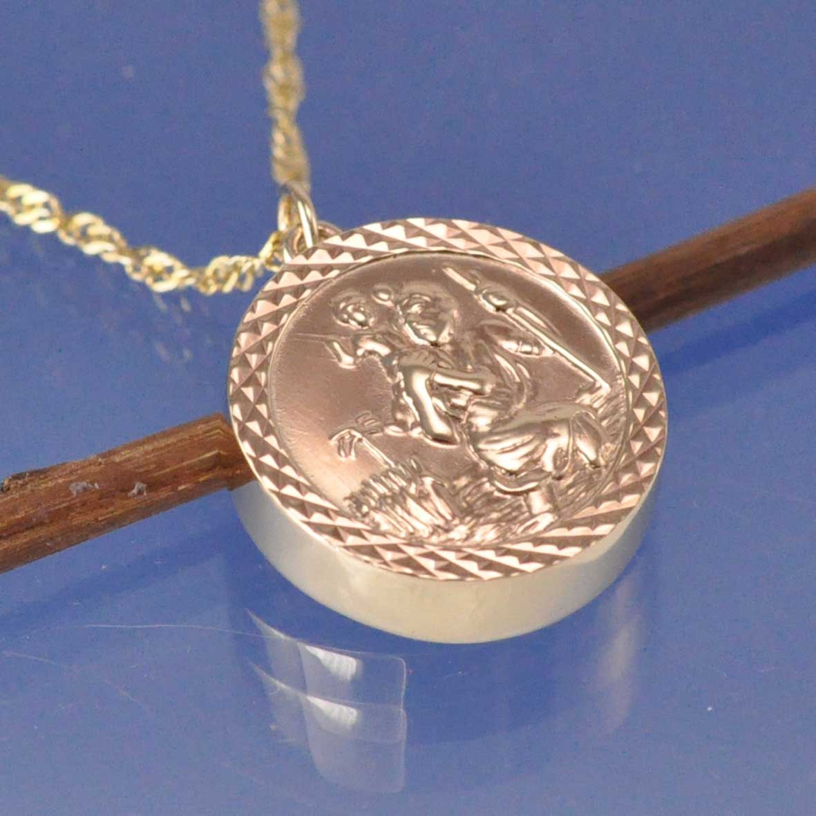 St Christopher Necklace - Convert Your Necklace Into A Cremation Ash Necklace Pendant by Chris Parry Jewellery