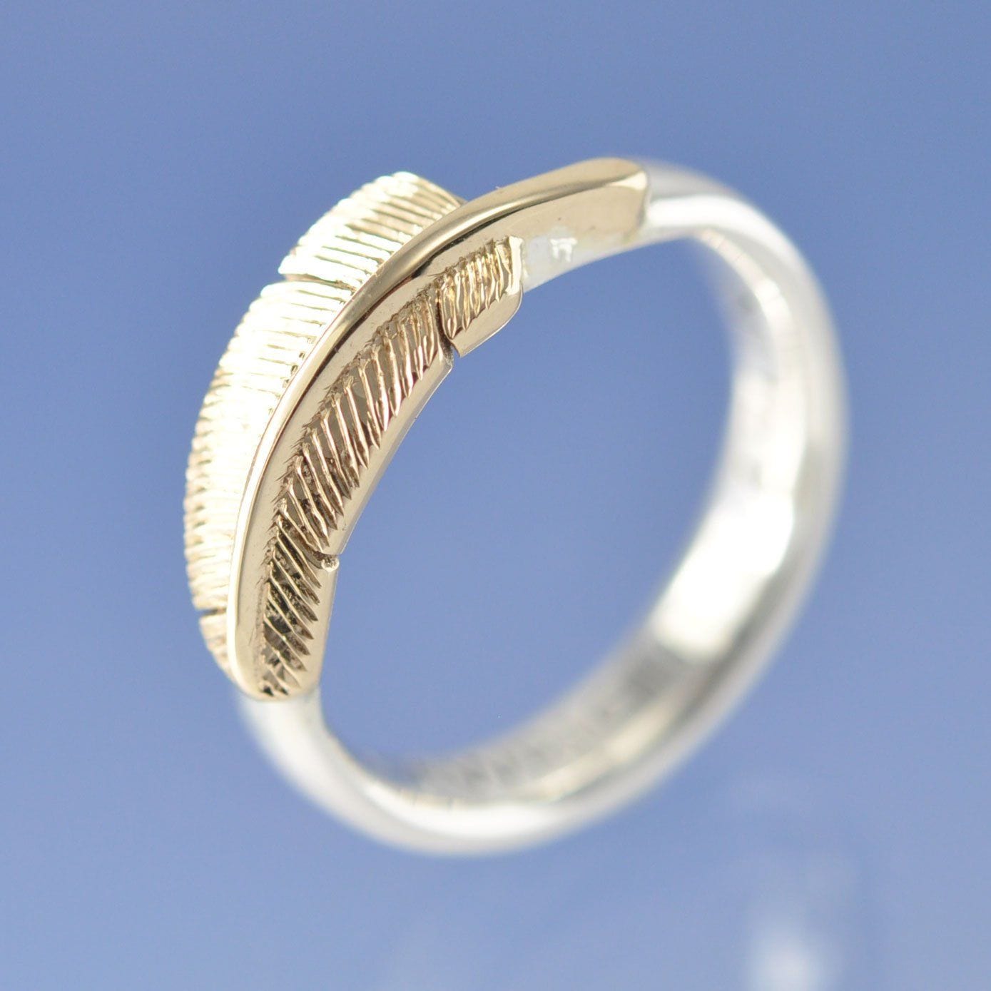 Angel Feather Ring Ring by Chris Parry Jewellery