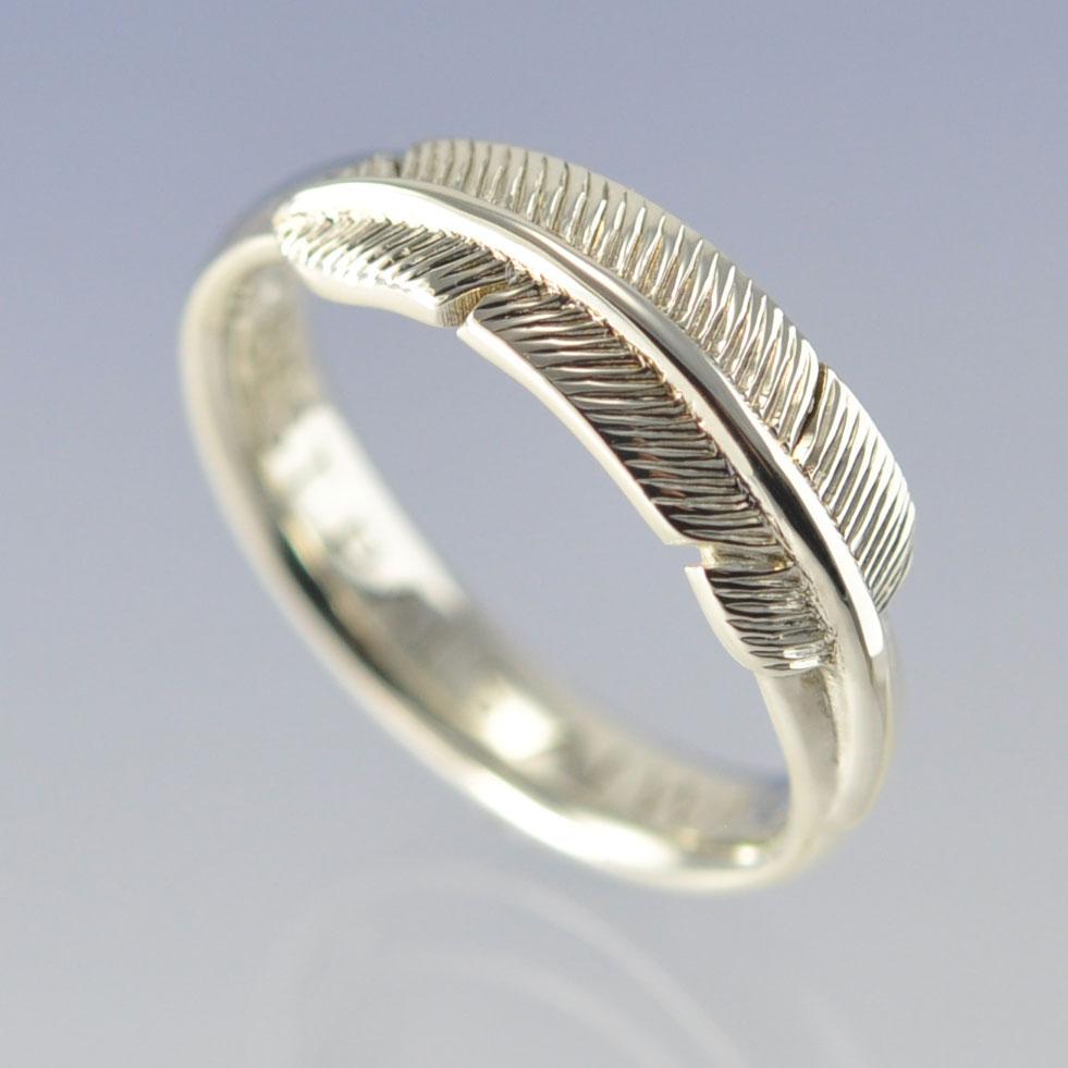Angel Feather Ring Ring by Chris Parry Jewellery