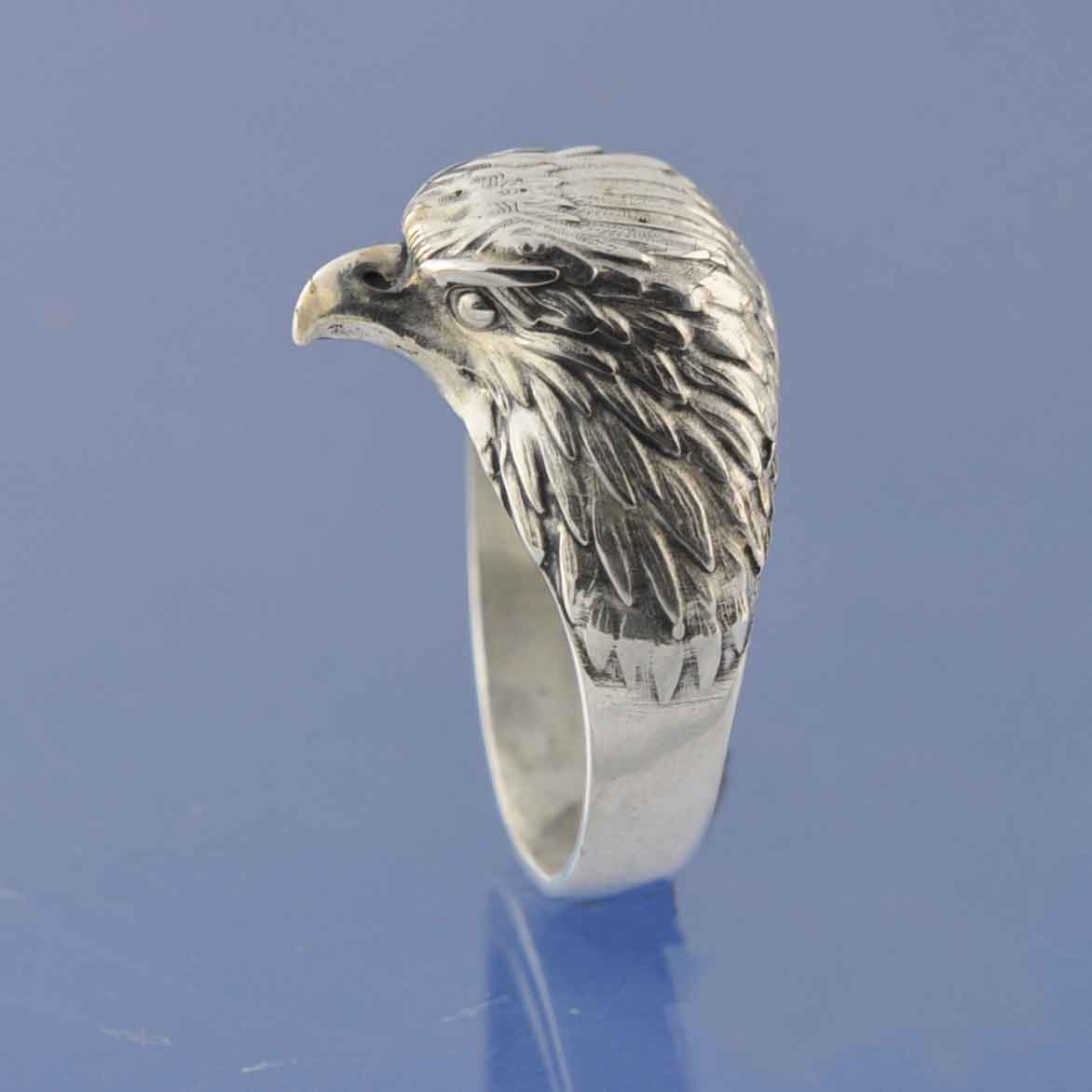 Ashes Ring - Eagle Head Bird Of Prey Ring by Chris Parry Jewellery