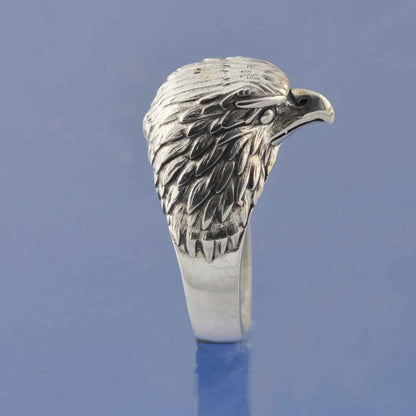Ashes Ring - Eagle Head Bird Of Prey Ring by Chris Parry Jewellery