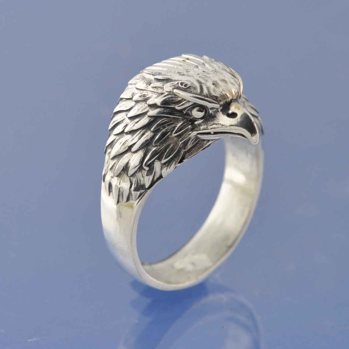 Ashes Ring - Eagle Head Bird Of Prey Ring by Chris Parry Jewellery