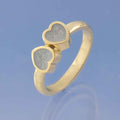 Ashes Ring - Two Hearts Ring by Chris Parry Jewellery