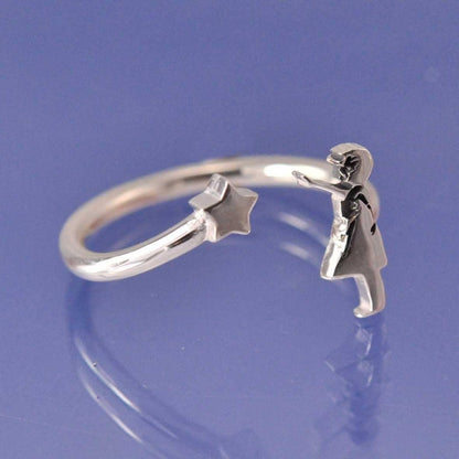 Banksy Star Girl Ring Ring by Chris Parry Jewellery