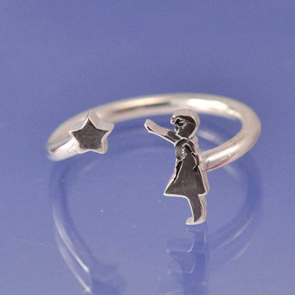 Banksy Star Girl Ring Ring by Chris Parry Jewellery