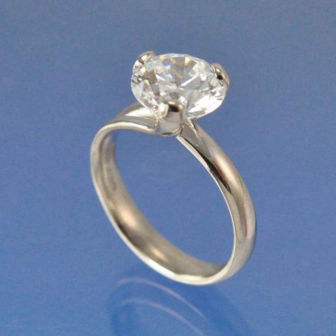 Claw Diamond Cremation Ash Ring - Thalia Ring by Chris Parry Jewellery