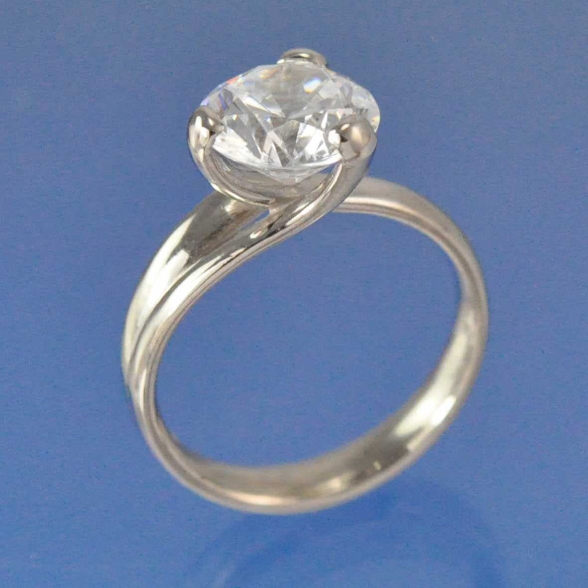 Claw Diamond Cremation Ash Ring - Thalia Ring by Chris Parry Jewellery