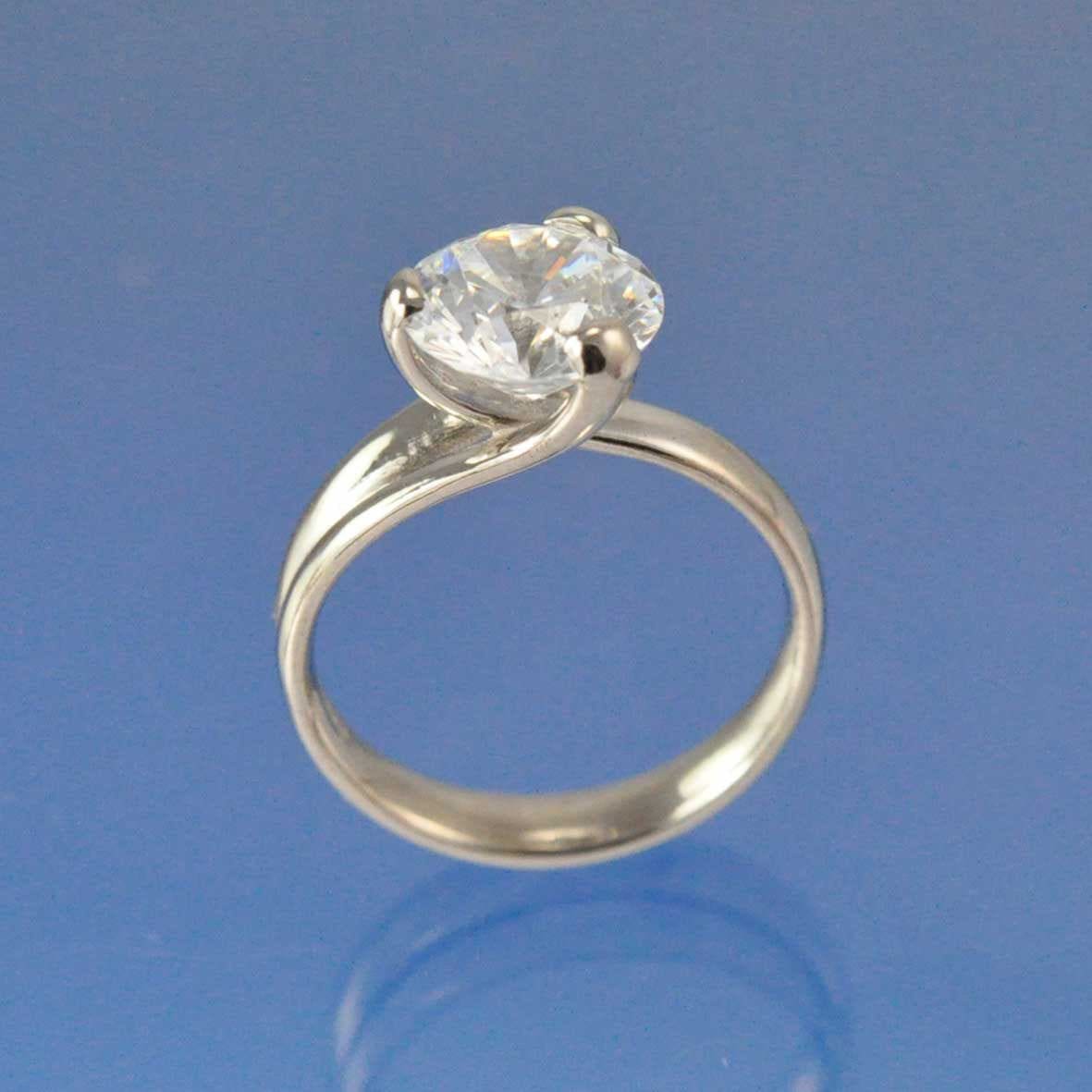 Claw Diamond Cremation Ash Ring - Thalia Ring by Chris Parry Jewellery