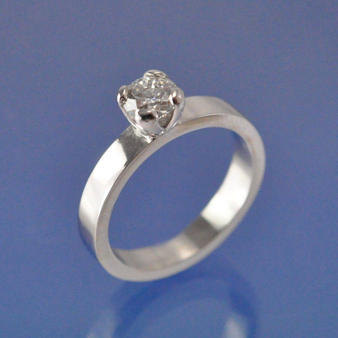 Contemporary Simple Diamond Ring Ring by Chris Parry Jewellery