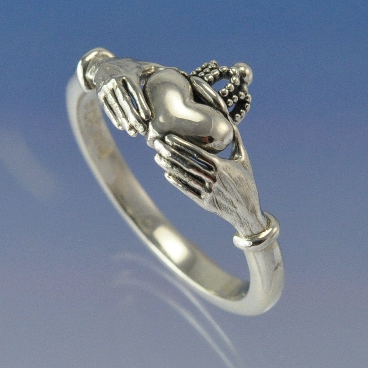 chris parry handmade ring cremation ash claddagh ring 23977602186
