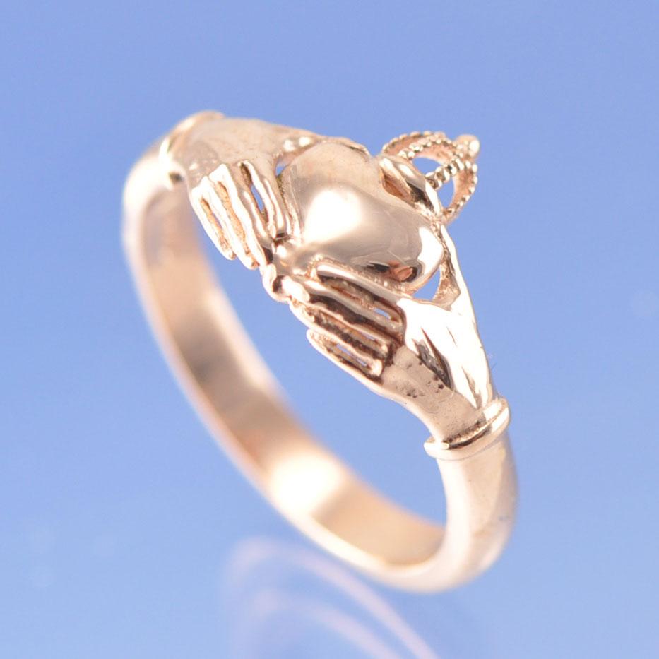 Rose Claddagh Ring Mounting 14K – Lavish Jewelry Customs Co