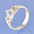 Cremation Ash Resin Entwined Stars Ring Ring by Chris Parry Jewellery