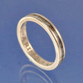 Cremation Ash Ring. 2mm Narrow Channel Set Ring by Chris Parry Jewellery