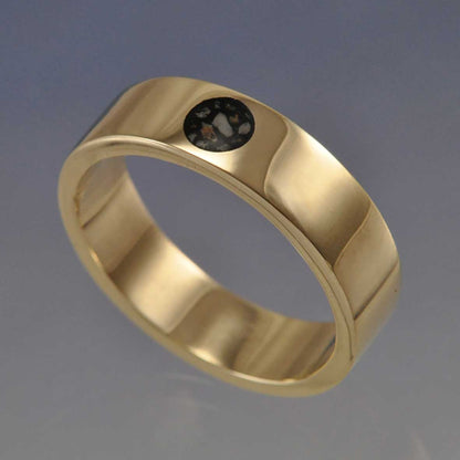 Cremation Ash Ring. 5mm Full Moon Ring by Chris Parry Jewellery