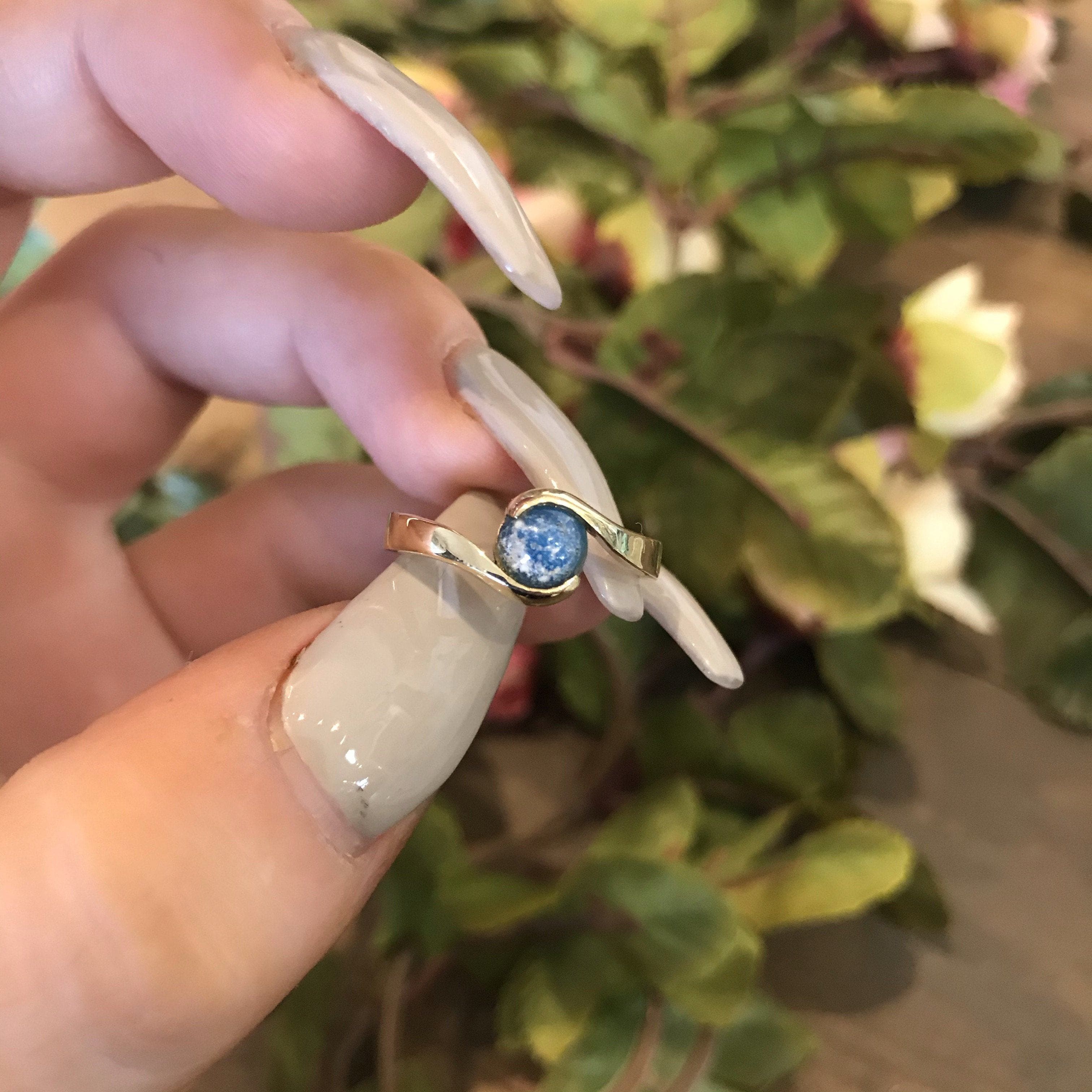 Ashes into clearance glass ring