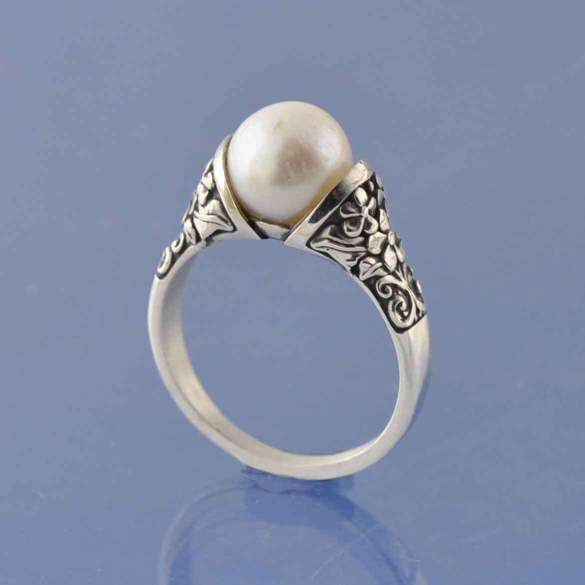 Cremation Ash Ring - Ashes Into Pearl Ring by Chris Parry Jewellery