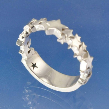Cremation Ash Ring - Personalised Star Ring Ring by Chris Parry Jewellery