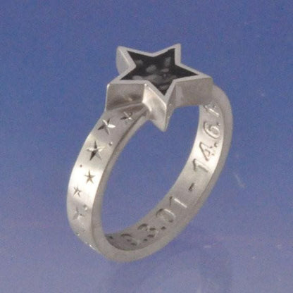 Cremation Ash Ring. Stellar Remembrance Ring by Chris Parry Jewellery