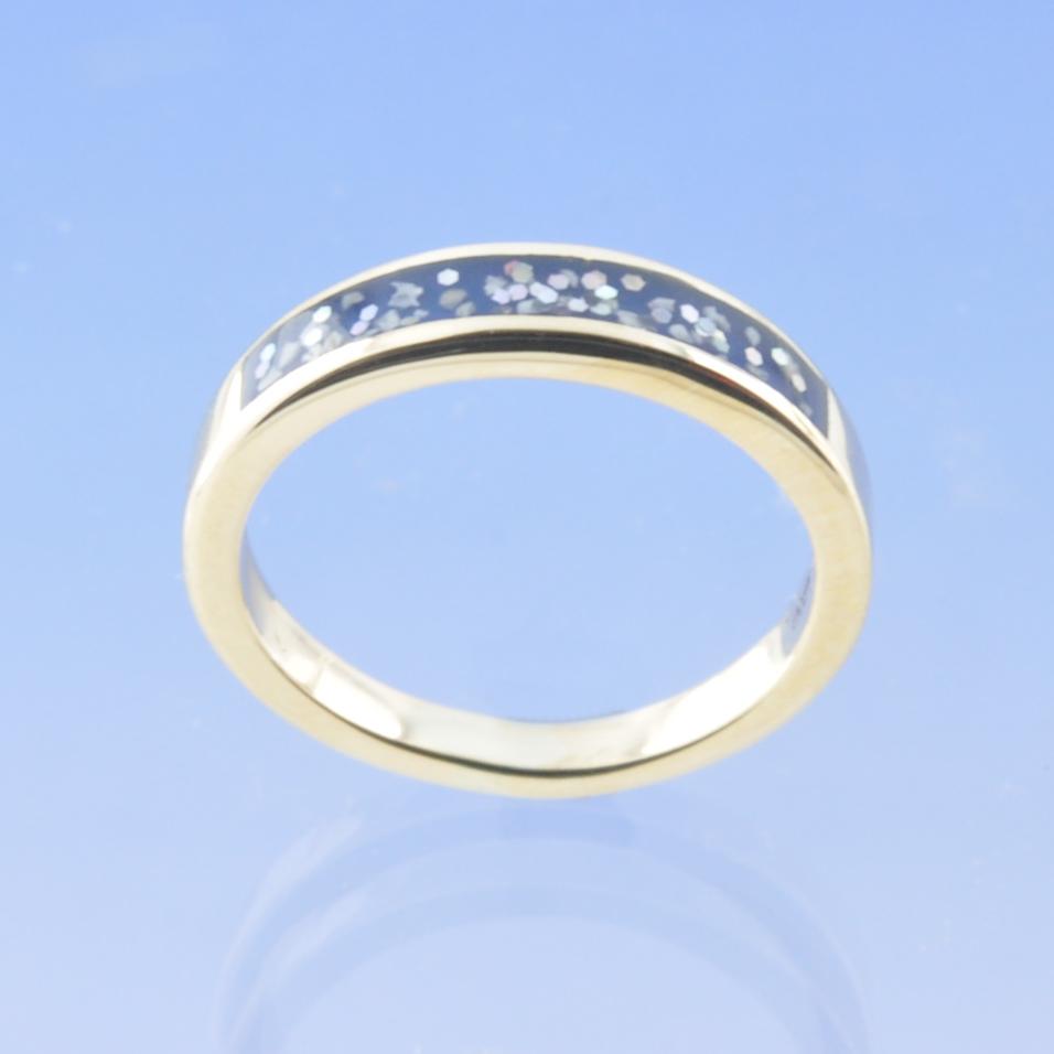 Cremation Ash Ring. Tuscany -3mm Part Channel Ring by Chris Parry Jewellery