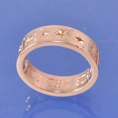 Cremation Ash Twinkle Twinkle lil' Star. Ring by Chris Parry Jewellery