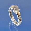 Cremation Ash Ring With Plaited Ring Shank. Ring by Chris Parry Jewellery