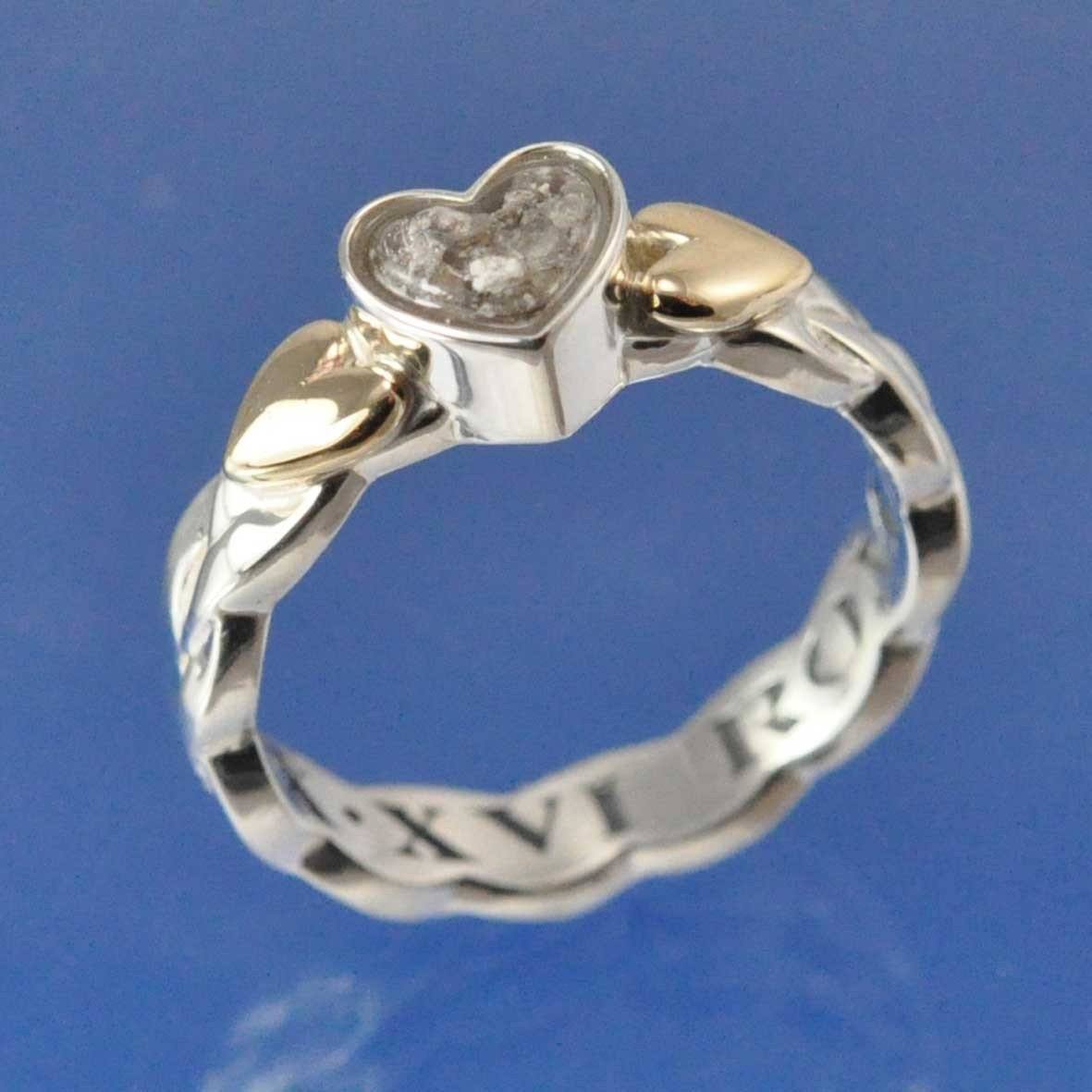 Cremation Ash Ring With Plaited Ring Shank. – Chris Parry Handmade ...