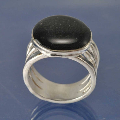 Cremation Ash Rustic Dome Resin Ring Ring by Chris Parry Jewellery