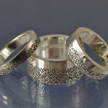 Cremation Ashes Memorial Ring - Effervescent Bubbles Ring by Chris Parry Jewellery