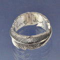 Cremation Ashes Ring - Endless Feather Ring by Chris Parry Jewellery