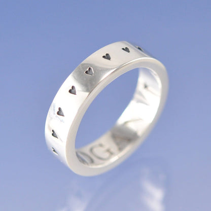 Cremation Ashes Ring - Hearts Galore Ring by Chris Parry Jewellery
