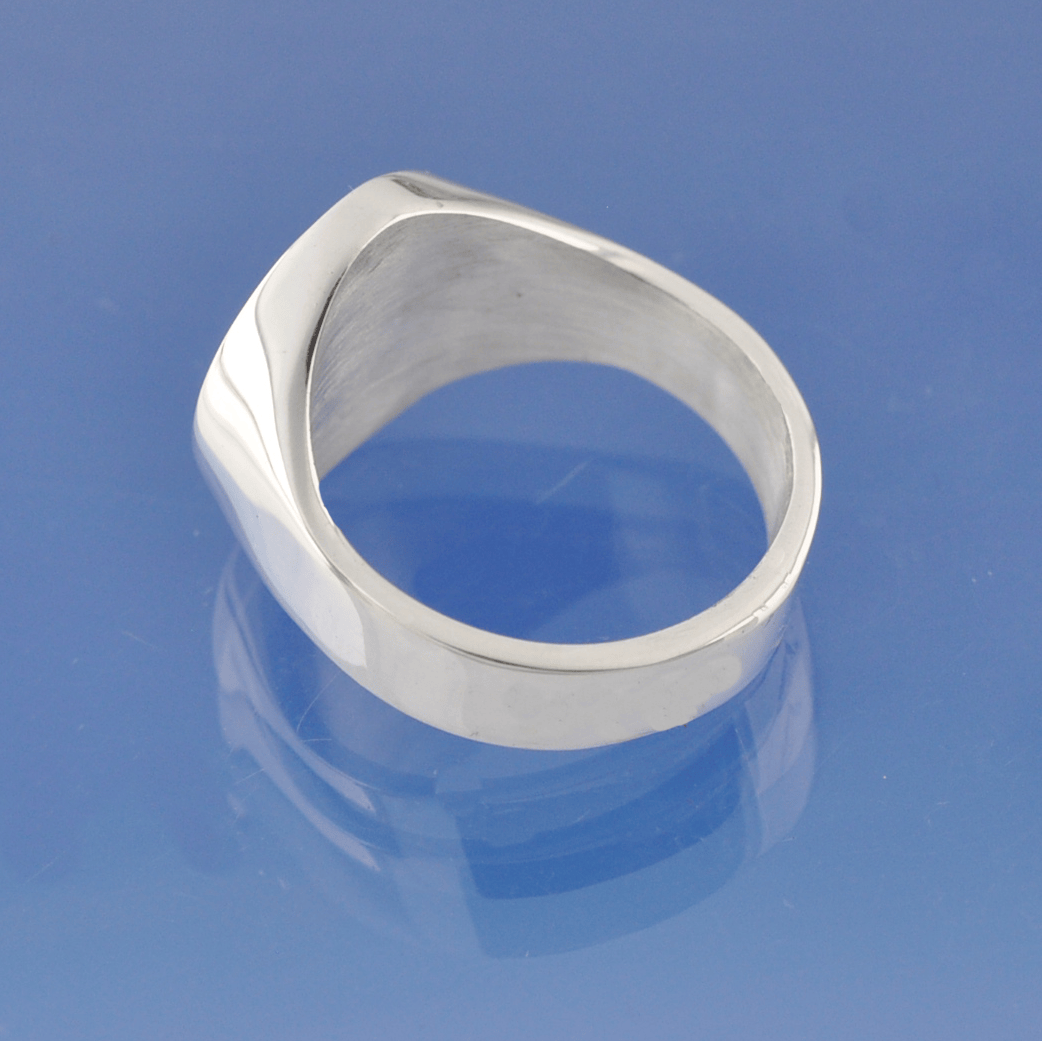 Cremation Ashes Ring - Lapis Lazuli Signet Ring by Chris Parry Jewellery