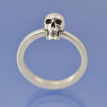 Cremation Ashes Ring - Skull Ring by Chris Parry Jewellery