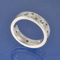 Cremation Ashes Ring - Stars & Birthstone Ring by Chris Parry Jewellery