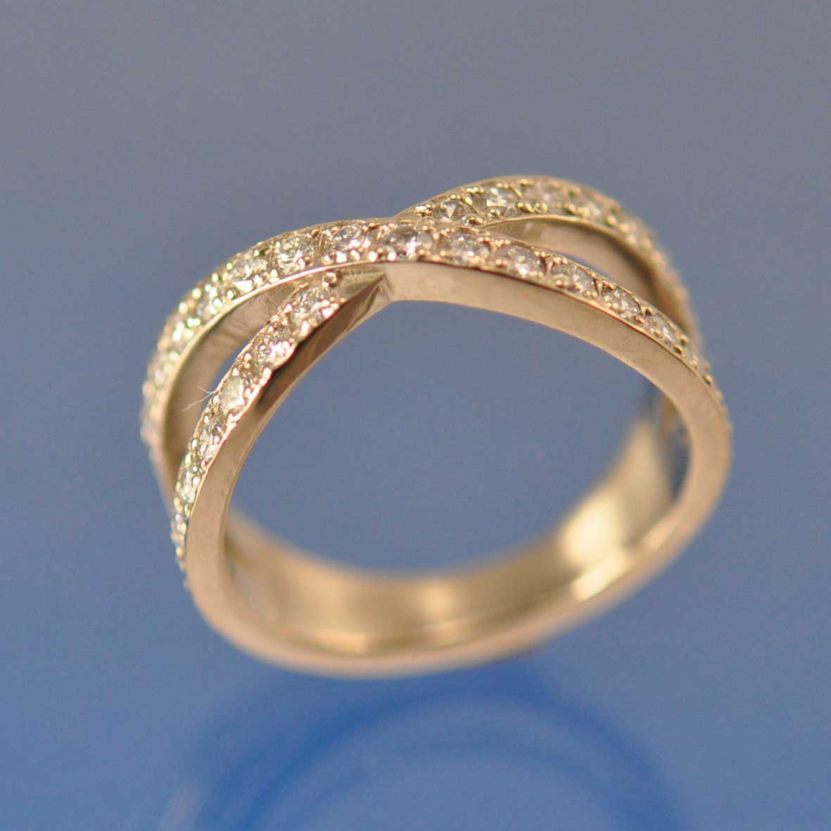 Diamond Eternity - Bastillica Ring by Chris Parry Jewellery