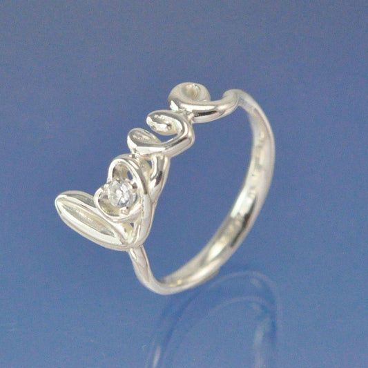 Diamond Love Ring Ring by Chris Parry Jewellery