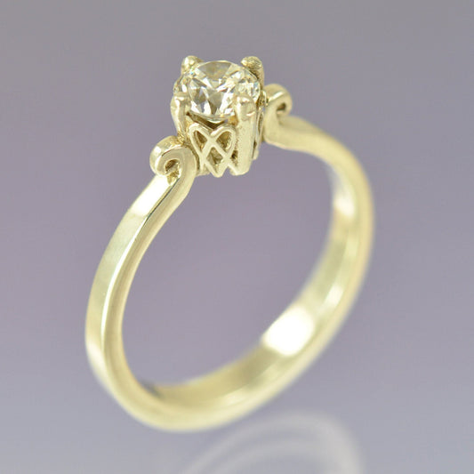 Celtic Heart Diamond Ring Ring by Chris Parry Jewellery
