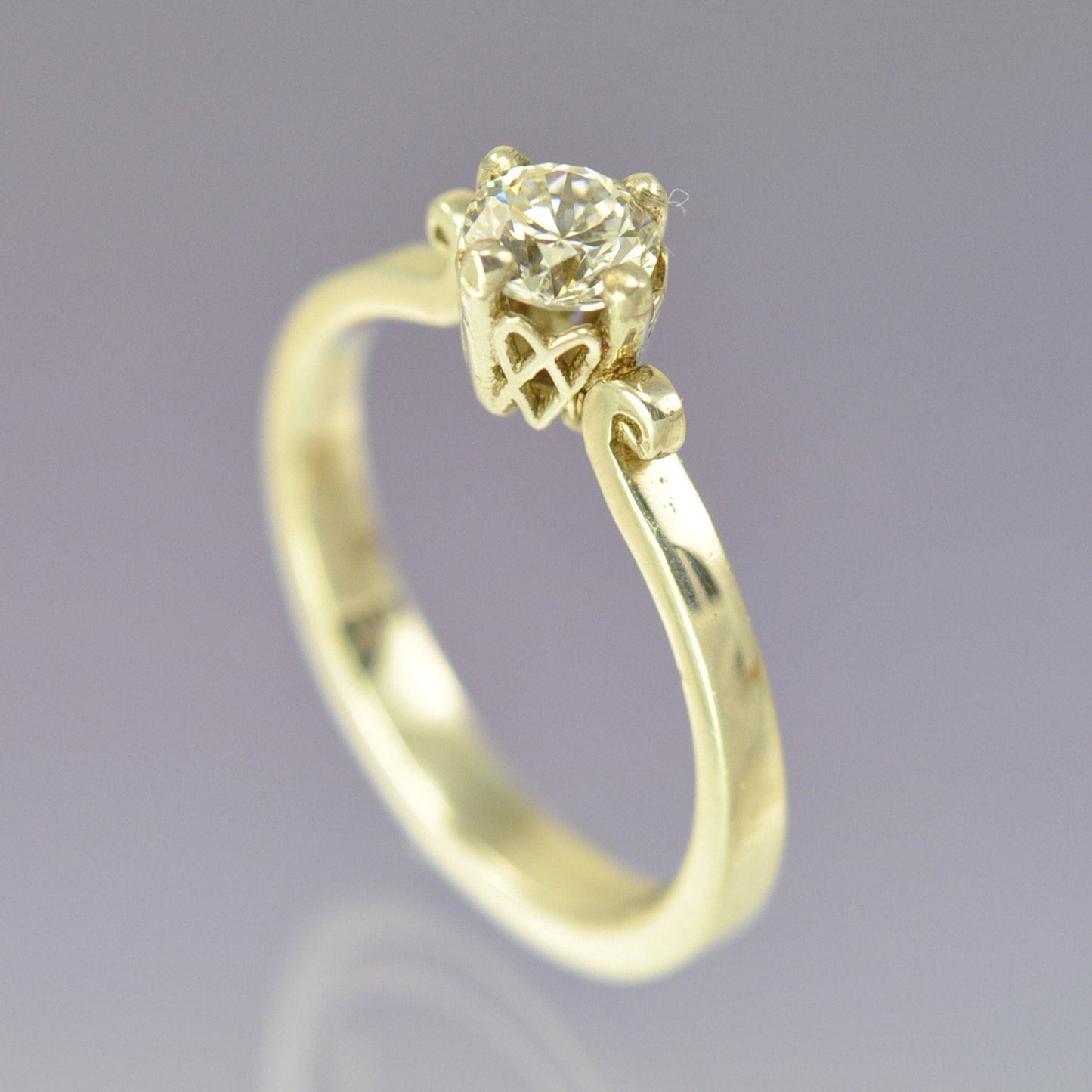 Celtic Heart Diamond Ring Ring by Chris Parry Jewellery