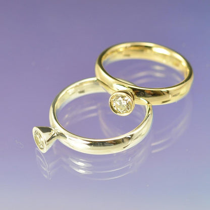 Conical Setting Diamond Ring Ring by Chris Parry Jewellery