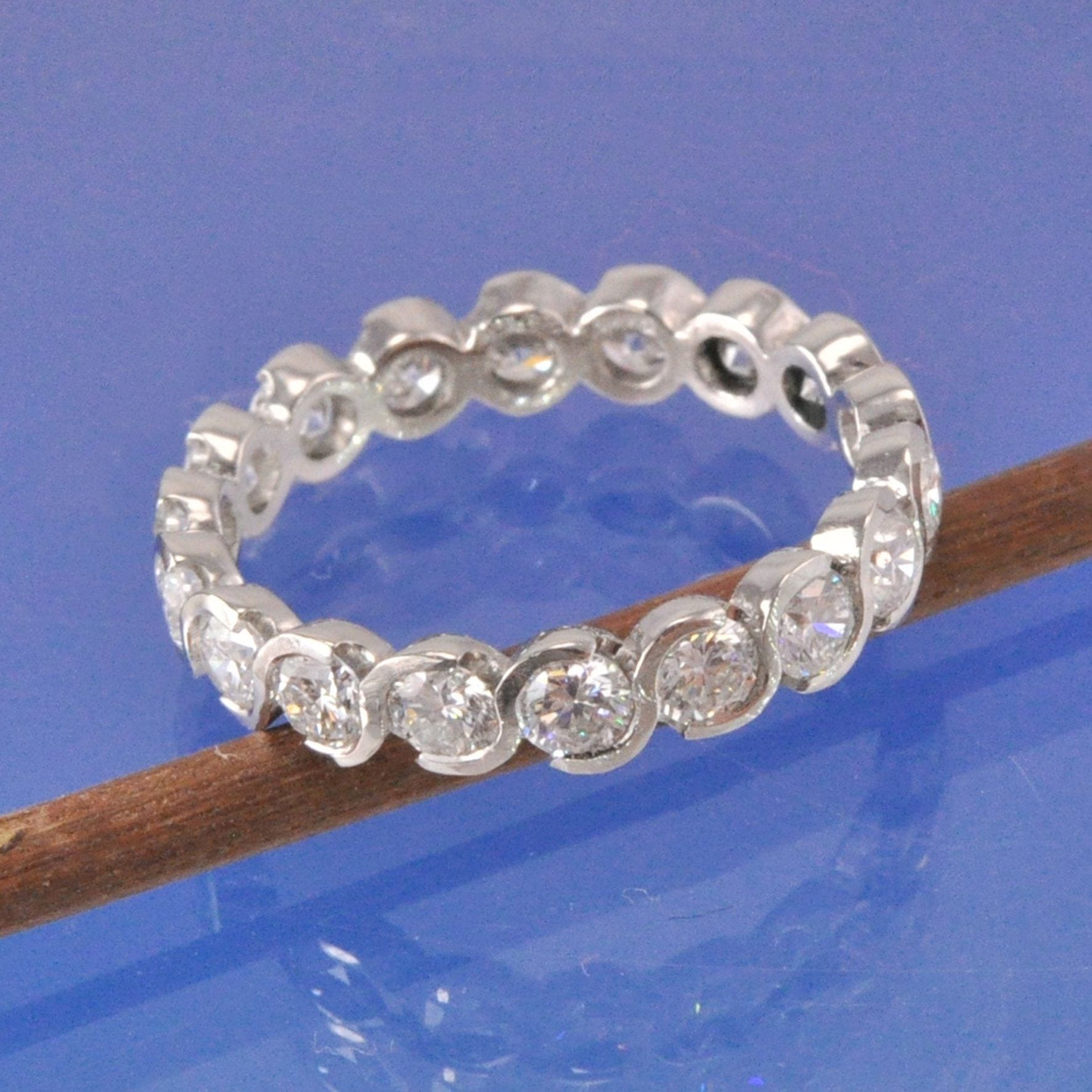 Diamond S-curve setting Ring by Chris Parry Jewellery