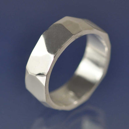 Facet Ring with Cremation Ashes Ring by Chris Parry Jewellery