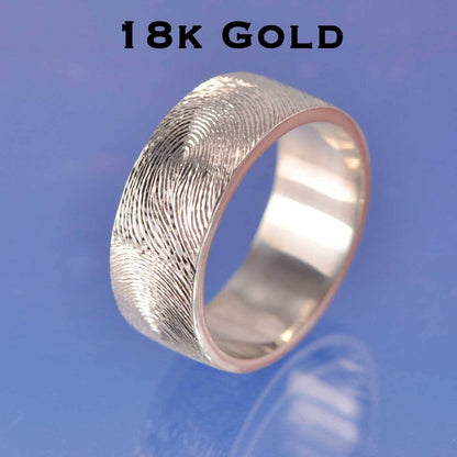 Fingerprint Ring - 18k Gold Ring by Chris Parry Jewellery